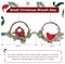 2pcs Small Christmas Wreath with Cardinal, 9-inch Mini Wreaths for Cabinets, Cabinet Wreaths for Kitchen Christmas, Wreaths for Windows (Cardinal)